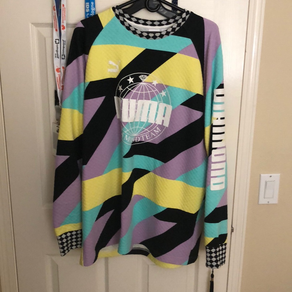 Puma x Diamond crew neck sweater sz L